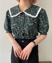 WEGO | WEGO/レースビッグシルエット襟ショートブラウス(シャツ/ブラウス)