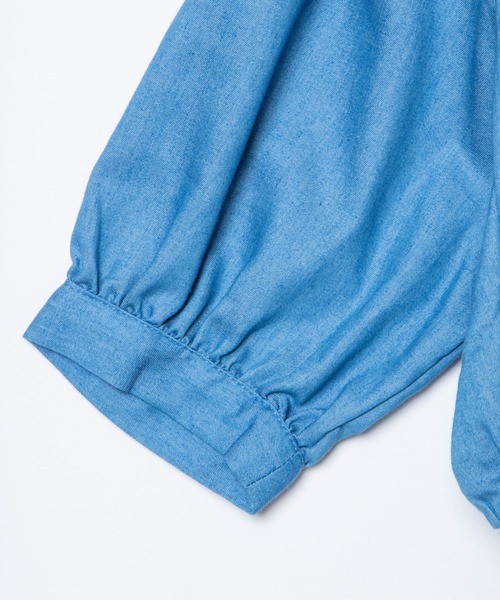 WEGO（ウィゴー）の「WEGO/レースビッグシルエット襟ショートブラウス（シャツ/ブラウス・レディース・インディゴブルー/その他1・FREE）」の7枚目の写真