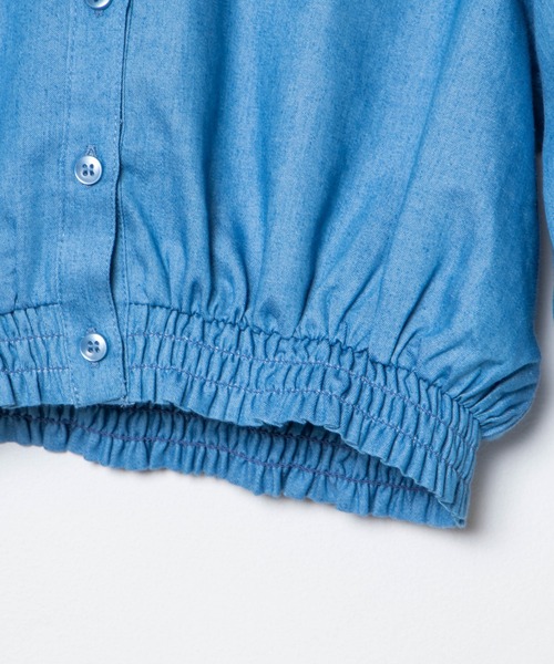 WEGO（ウィゴー）の「WEGO/レースビッグシルエット襟ショートブラウス（シャツ/ブラウス・レディース・インディゴブルー/その他1・FREE）」の8枚目の写真