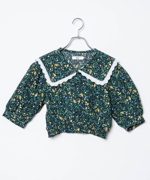 WEGO（ウィゴー）の「WEGO/レースビッグシルエット襟ショートブラウス（シャツ/ブラウス・レディース・インディゴブルー/その他1・FREE）」の10枚目の写真