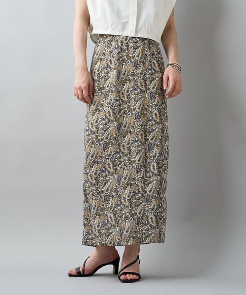 CIAOPANIC（チャオパニック）の「ペイズリーハイウエストスカート（スカート・レディース・アイボリー/ネイビー・FREE）」の10枚目の写真