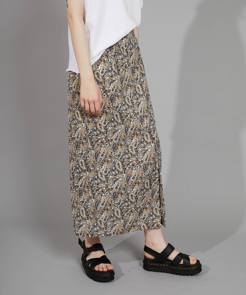 CIAOPANIC（チャオパニック）の「ペイズリーハイウエストスカート（スカート・レディース・アイボリー/ネイビー・FREE）」の16枚目の写真