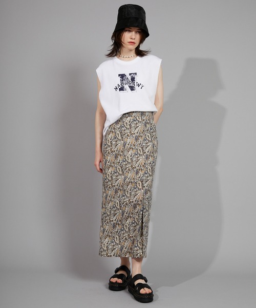 CIAOPANIC（チャオパニック）の「ペイズリーハイウエストスカート（スカート・レディース・アイボリー/ネイビー・FREE）」の19枚目の写真