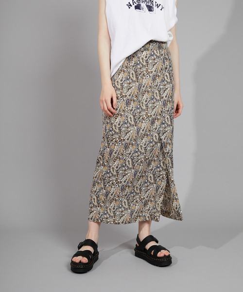 CIAOPANIC（チャオパニック）の「ペイズリーハイウエストスカート（スカート・レディース・アイボリー/ネイビー・FREE）」の15枚目の写真