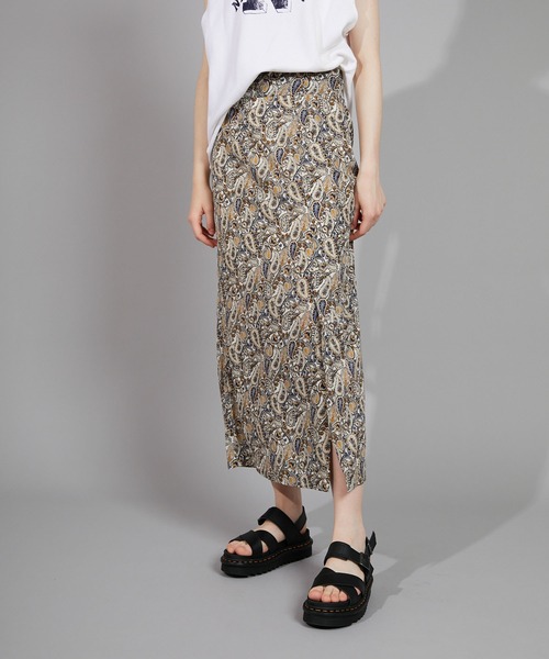 CIAOPANIC（チャオパニック）の「ペイズリーハイウエストスカート（スカート・レディース・アイボリー/ネイビー・FREE）」の14枚目の写真
