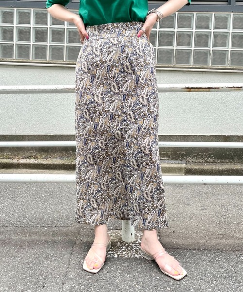 CIAOPANIC（チャオパニック）の「ペイズリーハイウエストスカート（スカート・レディース・アイボリー/ネイビー・FREE）」の21枚目の写真