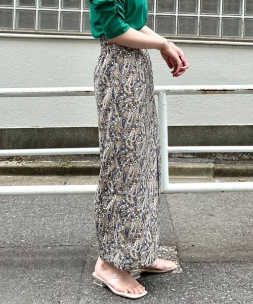 CIAOPANIC（チャオパニック）の「ペイズリーハイウエストスカート（スカート・レディース・アイボリー/ネイビー・FREE）」の22枚目の写真