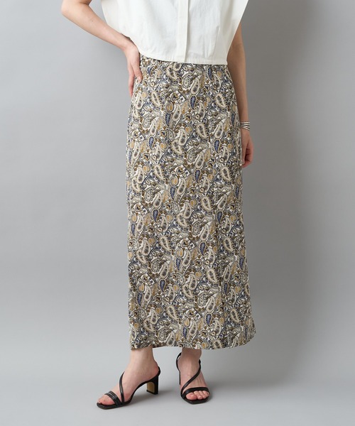 CIAOPANIC（チャオパニック）の「ペイズリーハイウエストスカート（スカート・レディース・アイボリー/ネイビー・FREE）」の13枚目の写真
