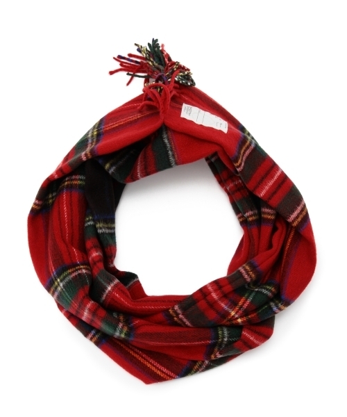 こども ビームス（コドモビームス）の「Smoothy / 2nd リングマフラー（マフラー・キッズ・ブラック/レッド・ONE SIZE）」の15枚目の写真