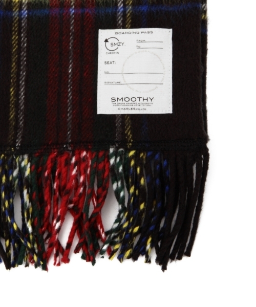 こども ビームス（コドモビームス）の「Smoothy / 2nd リングマフラー（マフラー・キッズ・ブラック/レッド・ONE SIZE）」の18枚目の写真