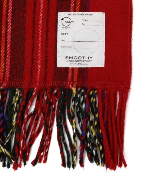 こども ビームス（コドモビームス）の「Smoothy / 2nd リングマフラー（マフラー・キッズ・ブラック/レッド・ONE SIZE）」の12枚目の写真