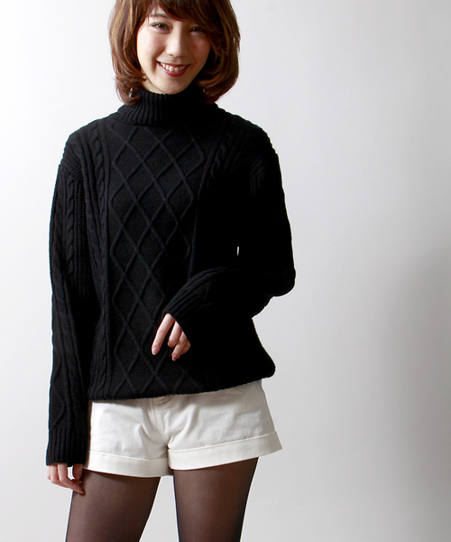 WEGO（ウィゴー）の「WEGO/ハイウエストデニムショーツ（デニムパンツ・レディース・ホワイト/インディゴブルー/ダークインディゴブルー/ネイビー・MEDIUM/LARGE）」の2枚目の写真