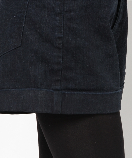 WEGO（ウィゴー）の「WEGO/ハイウエストデニムショーツ（デニムパンツ・レディース・ホワイト/インディゴブルー/ダークインディゴブルー/ネイビー・MEDIUM/LARGE）」の16枚目の写真