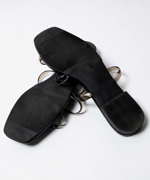 WEGO（ウィゴー）の「WEGO/チューブデザインフラットサンダル（サンダル・レディース・サックスブルー/その他1/ホワイト系その他/ブラック/ベージュ・LARGE/MEDIUM）」の11枚目の写真