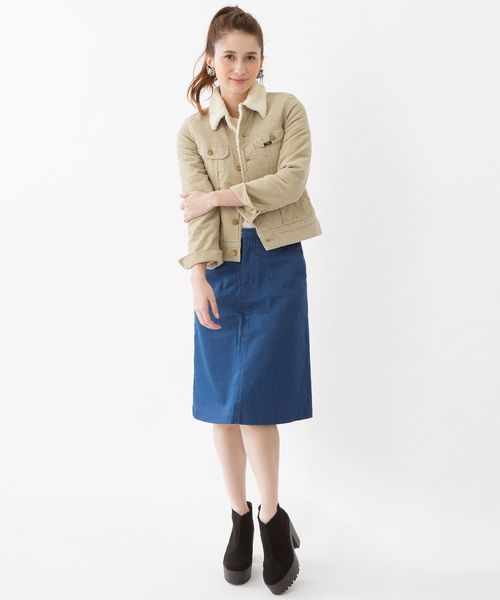 Another Edition（アナザーエディション）の「AE×LEEコーデュロイボアジャケット/BC ae×Lee CORD BOA JKT◆（ブルゾン・レディース・ベージュ/ライトピンク・MEDIUM/SMALL）」の10枚目の写真