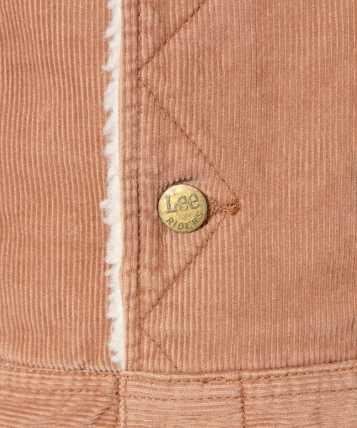 Another Edition（アナザーエディション）の「AE×LEEコーデュロイボアジャケット/BC ae×Lee CORD BOA JKT◆（ブルゾン・レディース・ベージュ/ライトピンク・MEDIUM/SMALL）」の5枚目の写真