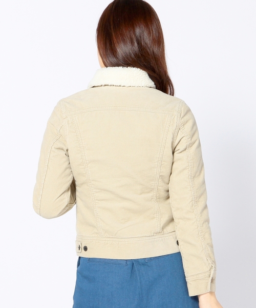 Another Edition（アナザーエディション）の「AE×LEEコーデュロイボアジャケット/BC ae×Lee CORD BOA JKT◆（ブルゾン・レディース・ベージュ/ライトピンク・MEDIUM/SMALL）」の7枚目の写真