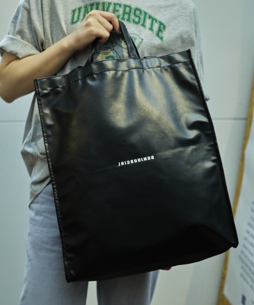 Bonjour Girl(ボンジュールガール)の「2WAY フェイクレザートート(トートバッグ・レディース・ホワイト/ブラック/シルバー・FREE)」の15枚目の写真