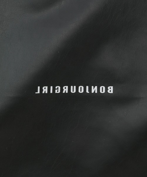 Bonjour Girl(ボンジュールガール)の「2WAY フェイクレザートート(トートバッグ・レディース・ホワイト/ブラック/シルバー・FREE)」の7枚目の写真