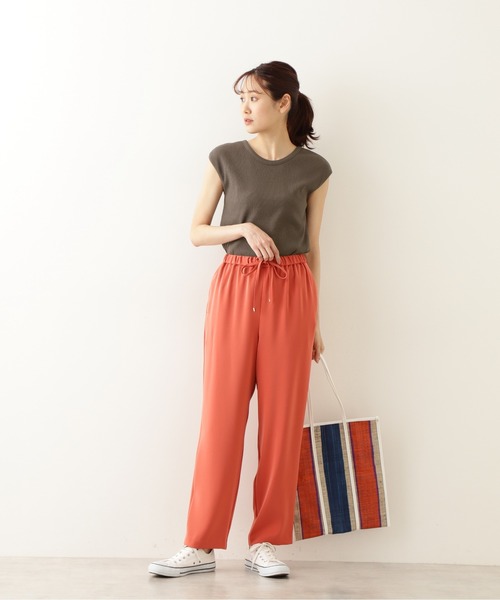 NATURAL BEAUTY BASIC（ナチュラルビューティーベーシック）の「２ＷＡＹテレコフレンチスリーブ（Tシャツ/カットソー・レディース・グレー系その他/ベージュ/イエロー・MEDIUM）」の18枚目の写真