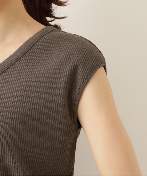 NATURAL BEAUTY BASIC（ナチュラルビューティーベーシック）の「２ＷＡＹテレコフレンチスリーブ（Tシャツ/カットソー・レディース・グレー系その他/ベージュ/イエロー・MEDIUM）」の16枚目の写真