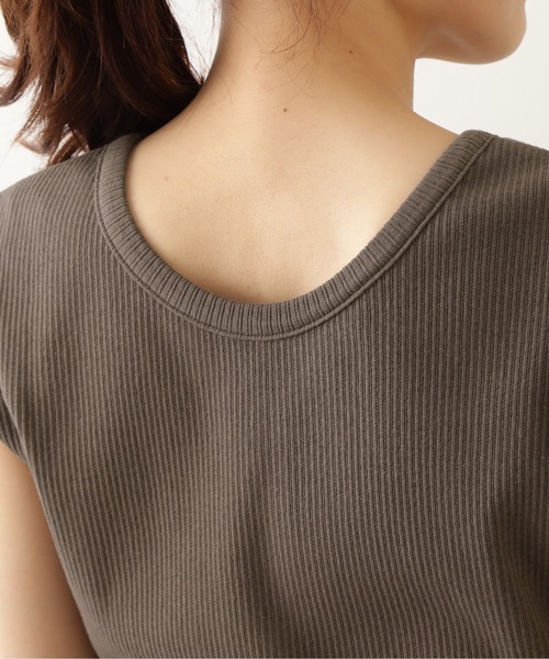 NATURAL BEAUTY BASIC（ナチュラルビューティーベーシック）の「２ＷＡＹテレコフレンチスリーブ（Tシャツ/カットソー・レディース・グレー系その他/ベージュ/イエロー・MEDIUM）」の19枚目の写真