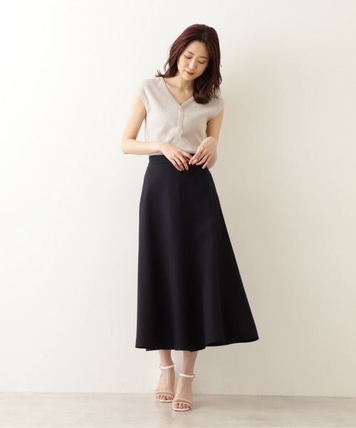 NATURAL BEAUTY BASIC（ナチュラルビューティーベーシック）の「２ＷＡＹテレコフレンチスリーブ（Tシャツ/カットソー・レディース・グレー系その他/ベージュ/イエロー・MEDIUM）」の17枚目の写真