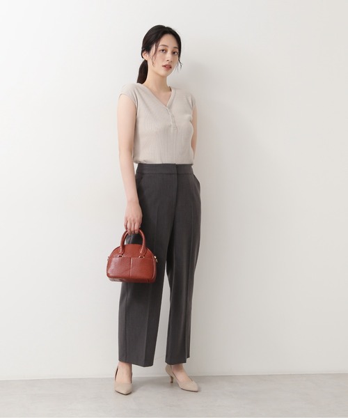 NATURAL BEAUTY BASIC（ナチュラルビューティーベーシック）の「２ＷＡＹテレコフレンチスリーブ（Tシャツ/カットソー・レディース・グレー系その他/ベージュ/イエロー・MEDIUM）」の20枚目の写真