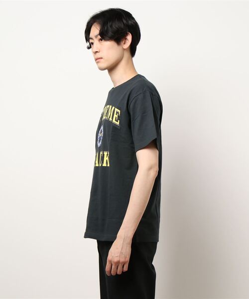 Bling Leads（ブリングリーズ）の「Bling leads/天竺半袖クルーN/Tee（Tシャツ/カットソー・メンズ・ホワイト/ベージュ/ブラック・MEDIUM/LARGE）」の4枚目の写真