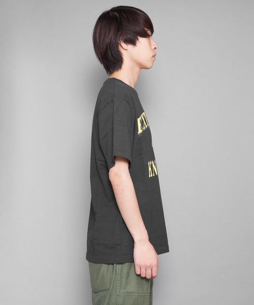 Bling Leads（ブリングリーズ）の「Bling leads/天竺半袖クルーN/Tee（Tシャツ/カットソー・メンズ・ホワイト/ベージュ/ブラック・MEDIUM/LARGE）」の6枚目の写真