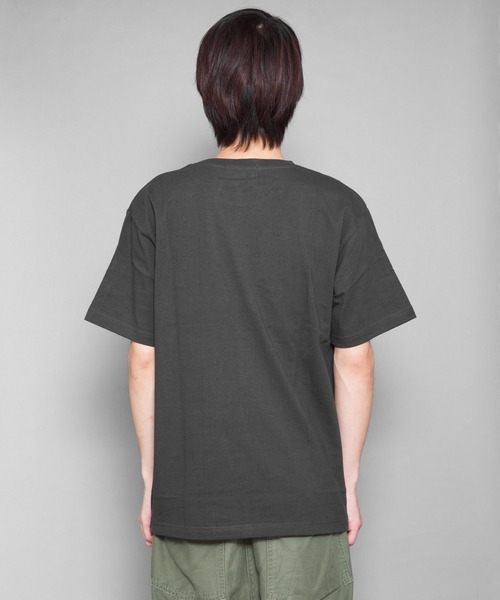 Bling Leads（ブリングリーズ）の「Bling leads/天竺半袖クルーN/Tee（Tシャツ/カットソー・メンズ・ホワイト/ベージュ/ブラック・MEDIUM/LARGE）」の7枚目の写真