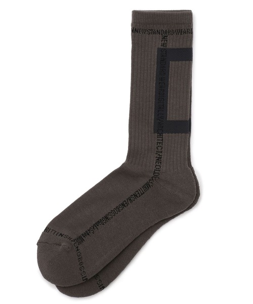 DANKE SCHON(ダンケシェーン)の「DankeSchon/ダンケシェーン/ラインソックス/LINE SOCKS(ソックス/靴下・メンズ・ライトグレー/チャコール・FREE)」の2枚目の写真