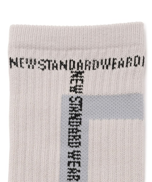 DANKE SCHON(ダンケシェーン)の「DankeSchon/ダンケシェーン/ラインソックス/LINE SOCKS(ソックス/靴下・メンズ・ライトグレー/チャコール・FREE)」の4枚目の写真