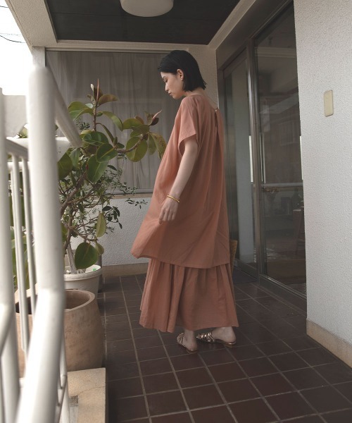 marjour(マージュール)の「LAYERED ONEPIECE(ワンピース・レディース・ブラック/オレンジ系・M)」の22枚目の写真