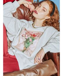 jouetie | フラワーフォト プルオーバー(スウェット)