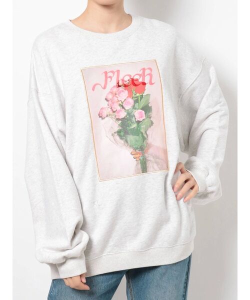 jouetie(ジュエティ)の「フラワーフォト プルオーバー【スウェット/トレーナー】(スウェット・レディース・ブラック/グレー/オレンジ・MEDIUM)」の17枚目の写真
