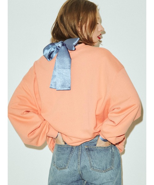 jouetie(ジュエティ)の「フラワーフォト プルオーバー【スウェット/トレーナー】(スウェット・レディース・ブラック/グレー/オレンジ・MEDIUM)」の12枚目の写真