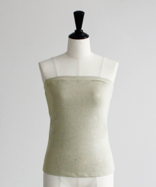 kaene(カエン)の「カップ付きラメベアトップインナー(チューブトップ・レディース・ブラック/シルバー/ゴールド・FREE)」の3枚目の写真