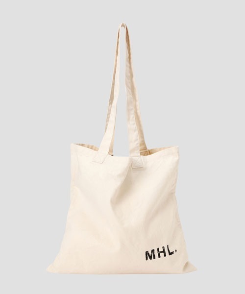 MHL.(エムエイチエル)の「LIGHT COTTON DRILL(トートバッグ・レディース・ナチュラル/ブラック・FREE)」の1枚目の写真