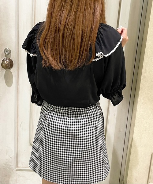 apres jour(アプレジュール)の「ピコレースフリルボウタイブラウス【ZOZOTOWN限定アイテム】(シャツ/ブラウス・レディース・ブラック/オフホワイト/モカ/アイボリー・X-LARGE/フリー)」の18枚目の写真
