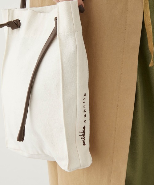 unclip（アンクリップ）の「【mikke×unclip by村濱遥さんコラボ】刺繍入りキャンバスショルダーバッグ（ショルダーバッグ・レディース・ブラウン/イエロー/ベージュ・FREE）」の21枚目の写真