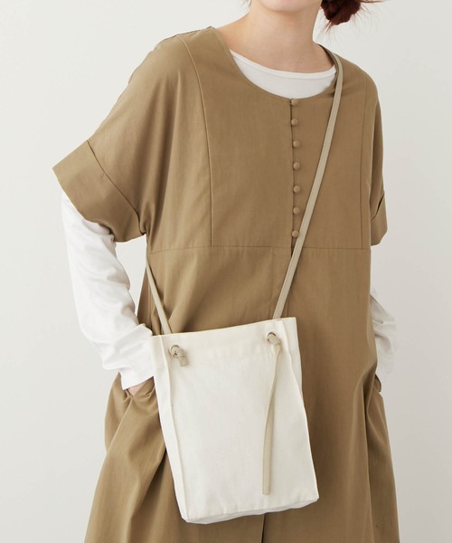 unclip（アンクリップ）の「【mikke×unclip by村濱遥さんコラボ】刺繍入りキャンバスショルダーバッグ（ショルダーバッグ・レディース・ブラウン/イエロー/ベージュ・FREE）」の8枚目の写真