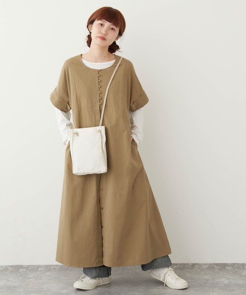 unclip（アンクリップ）の「【mikke×unclip by村濱遥さんコラボ】刺繍入りキャンバスショルダーバッグ（ショルダーバッグ・レディース・ブラウン/イエロー/ベージュ・FREE）」の18枚目の写真