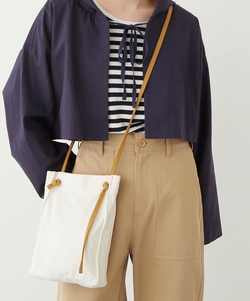 unclip（アンクリップ）の「【mikke×unclip by村濱遥さんコラボ】刺繍入りキャンバスショルダーバッグ（ショルダーバッグ・レディース・ブラウン/イエロー/ベージュ・FREE）」の14枚目の写真