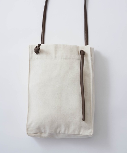 unclip（アンクリップ）の「【mikke×unclip by村濱遥さんコラボ】刺繍入りキャンバスショルダーバッグ（ショルダーバッグ・レディース・ブラウン/イエロー/ベージュ・FREE）」の6枚目の写真