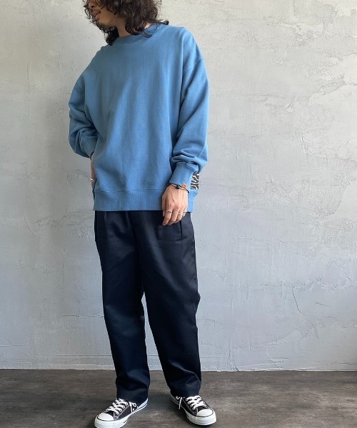 UNIVERSAL OVERALL（ユニバーサルオーバーオール）の「[UNIVERSAL OVERALL/ユニバーサルオーバーオール] 別注 カバーオールスウェット（スウェット・レディース・ブラック/ブルー/グレイッシュベージュ・S/M/L/XL）」の9枚目の写真