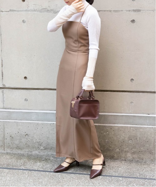 RANDA（ランダ）の「レースアップキャミソールワンピース（ワンピース・レディース・その他/ベージュ/ブラウン・0/1）」の10枚目の写真