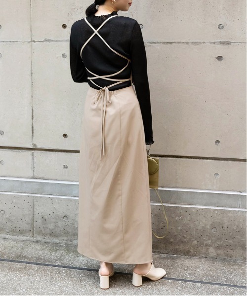 RANDA（ランダ）の「レースアップキャミソールワンピース（ワンピース・レディース・その他/ベージュ/ブラウン・0/1）」の18枚目の写真