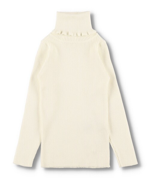 BRANSHES(ブランシェス)の「タートルネックリブニット(ニット/セーター・キッズ・その他/ブラック/アイボリー・110cm/150cm/120cm/130cm/90cm/140cm/100cm)」の22枚目の写真