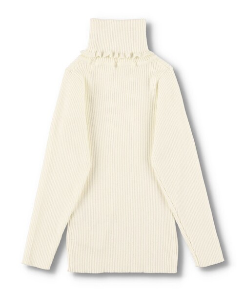 BRANSHES(ブランシェス)の「タートルネックリブニット(ニット/セーター・キッズ・その他/ブラック/アイボリー・110cm/150cm/120cm/130cm/90cm/140cm/100cm)」の19枚目の写真